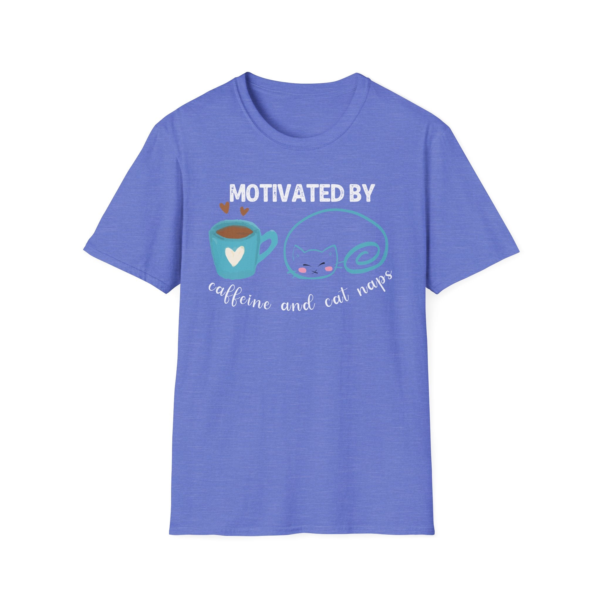 Motivated by Caffeine & Cat Naps T-Shirt