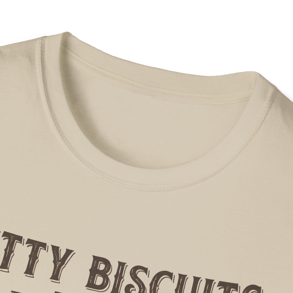 Kitty Biscuits Bakery Purr-duction Line Design T-Shirt