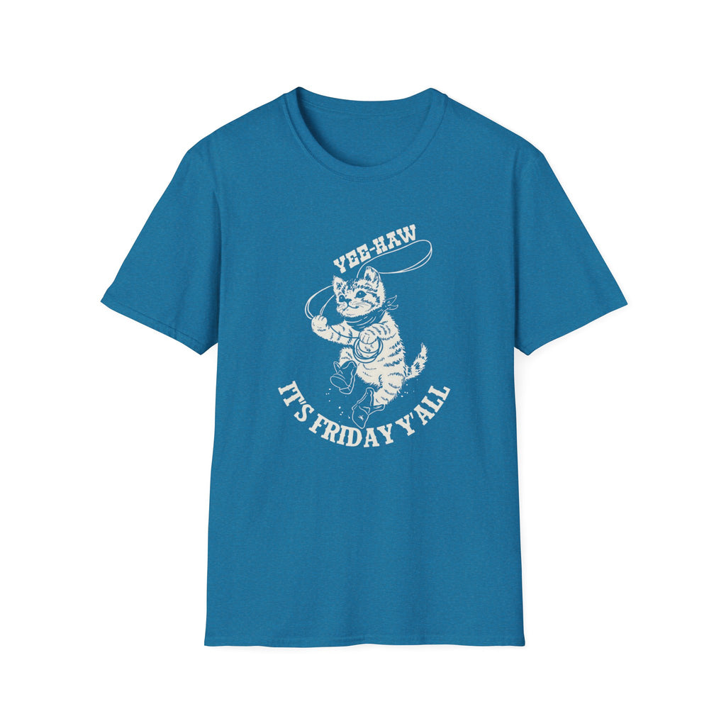 Yee-Haw It's Friday Y'all Off-White Design T-Shirt