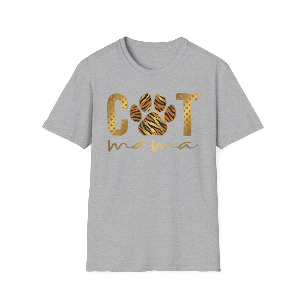 Cat Mama in gold T-Shirt