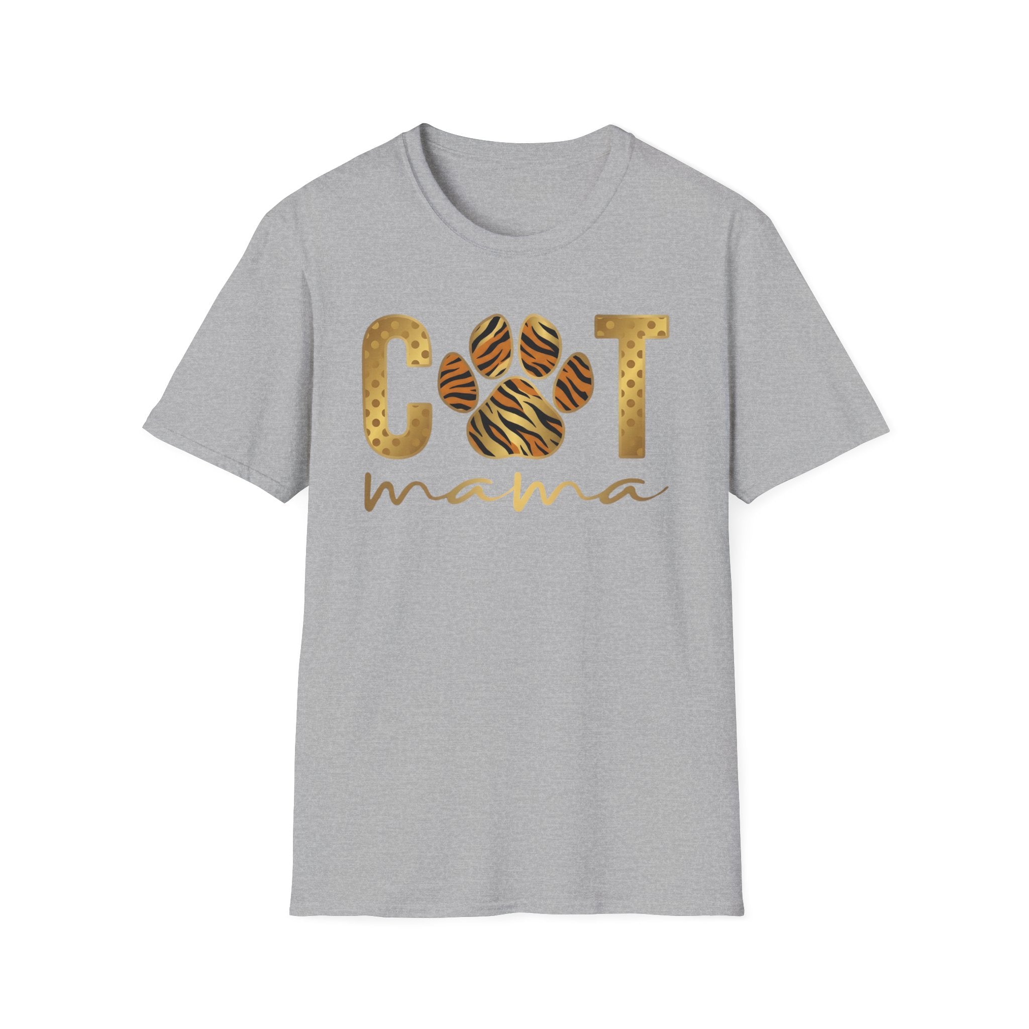 Cat Mama in gold T-Shirt