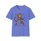 Rocker Cat Playing Guitar T-Shirt