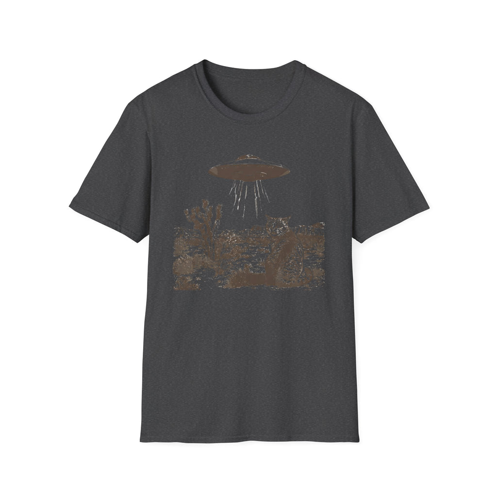 Surprised Kitty & UFO T-Shirt