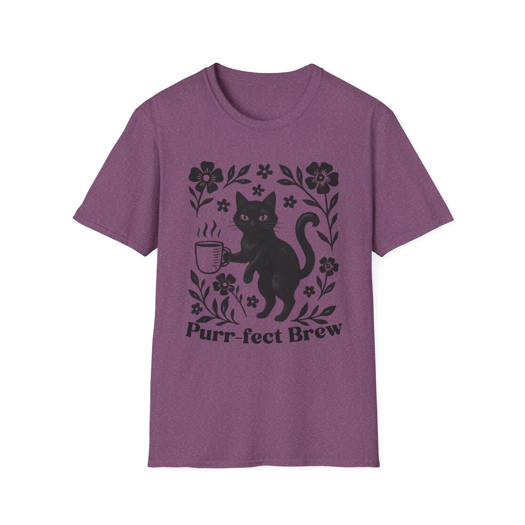 Purr-fect Brew Cat & Coffee T-Shirt