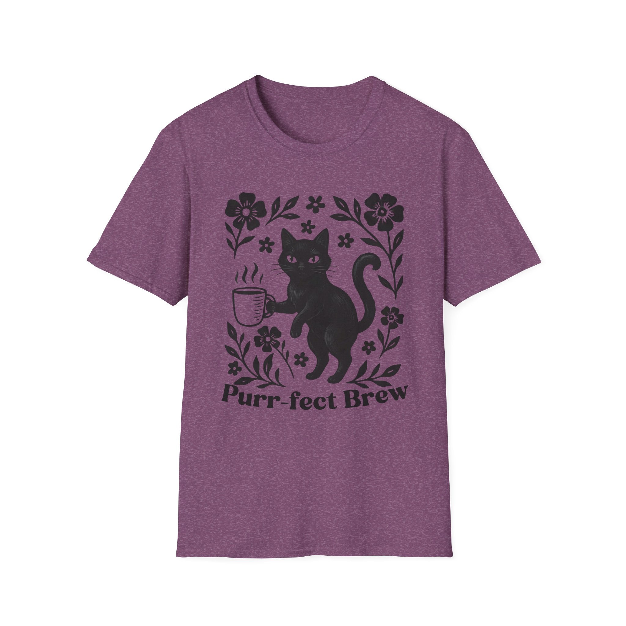 Purr-fect Brew Cat & Coffee T-Shirt