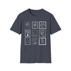 Cats & Plants Stamp Collage T-Shirt