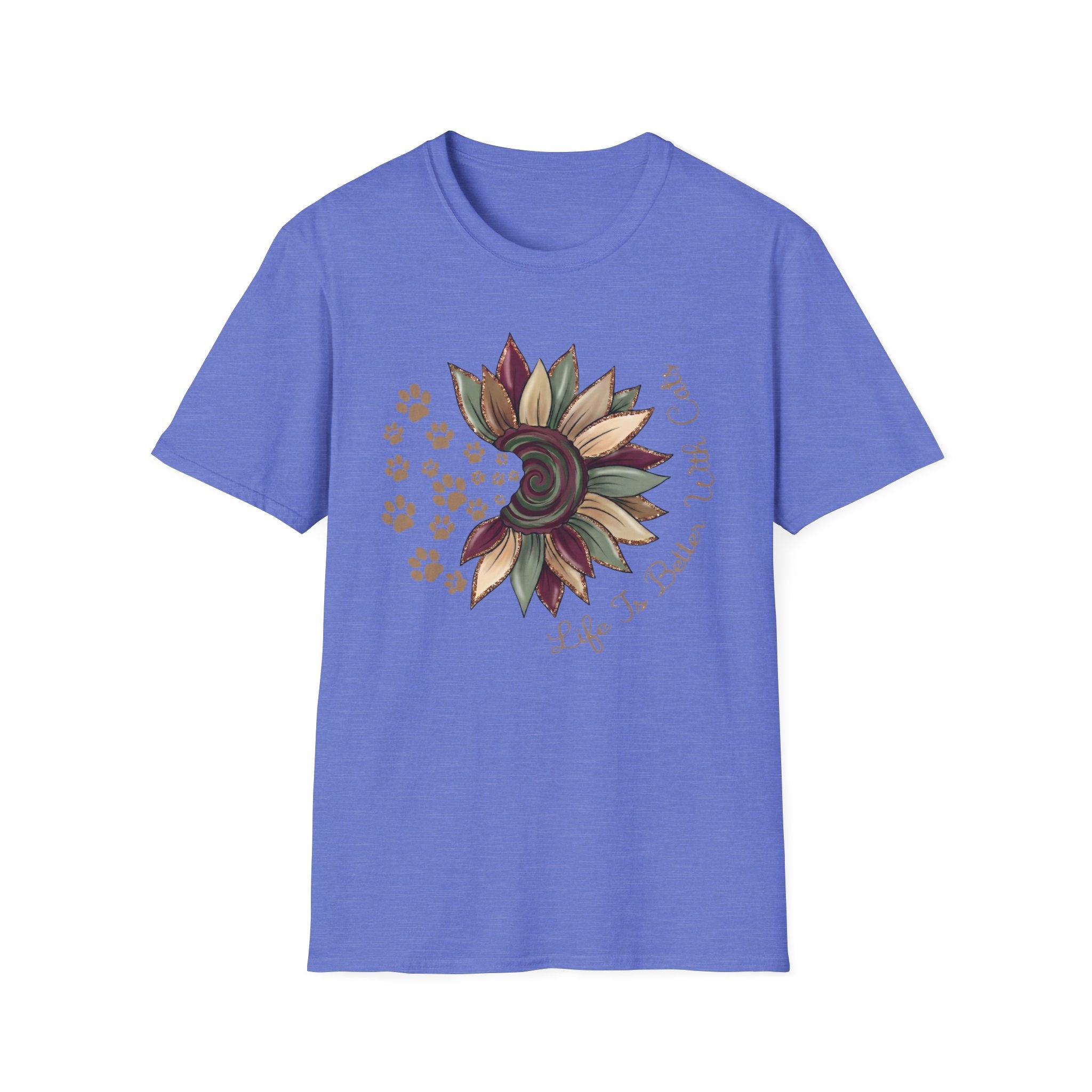 Life is Better with Cats Flower T-Shirt