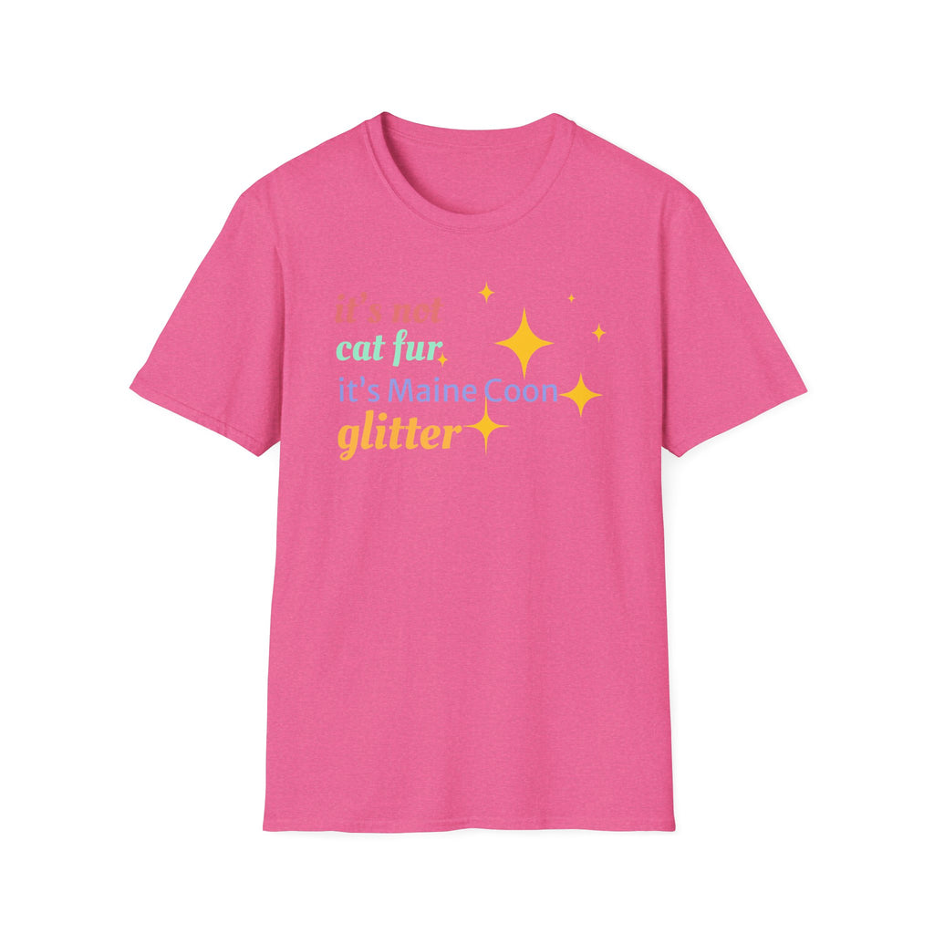 It's Not Cat Fur It's Maine Coon Glitter T-Shirt