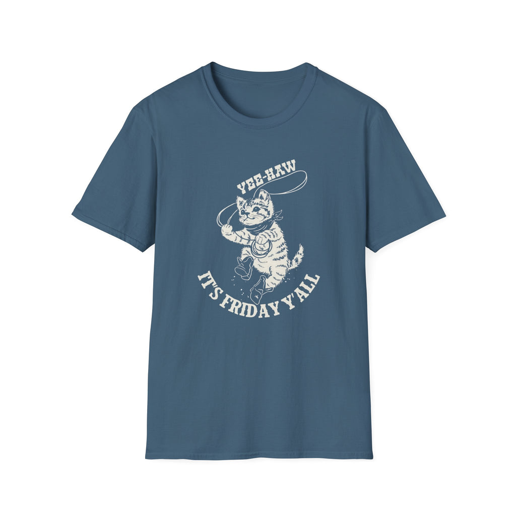 Yee-Haw It's Friday Y'all Off-White Design T-Shirt