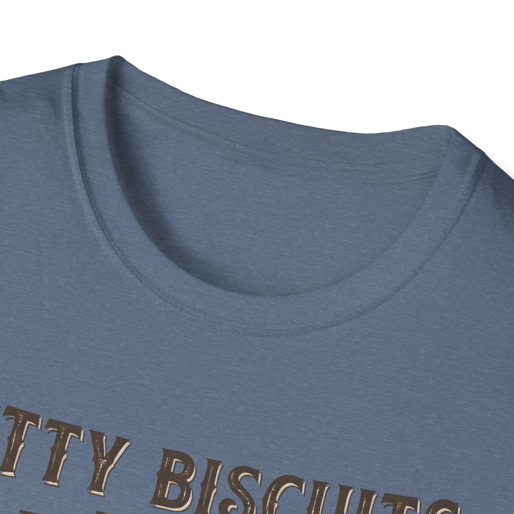 Kitty Biscuits Bakery Purr-duction Line Design T-Shirt