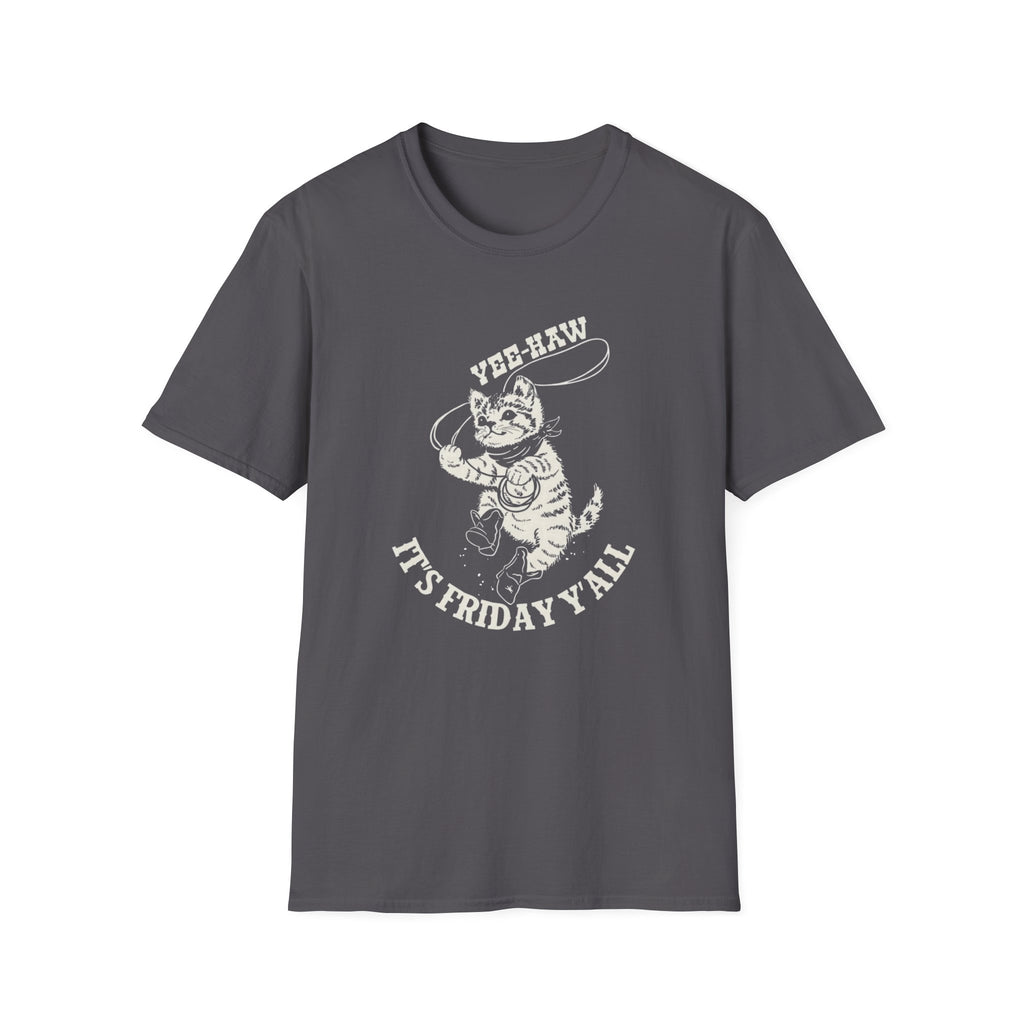 Yee-Haw It's Friday Y'all Off-White Design T-Shirt