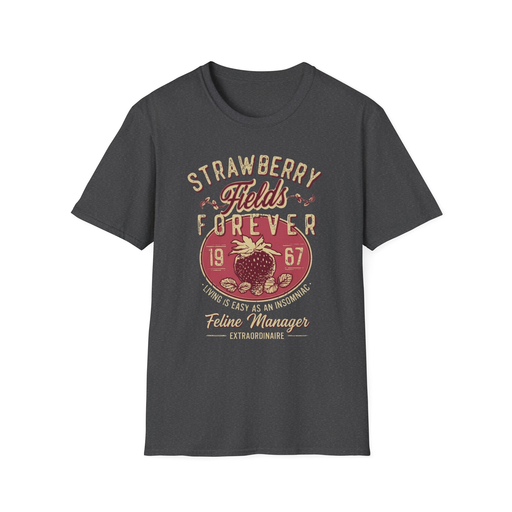 Strawberry Fields Feline Manager T-Shirt