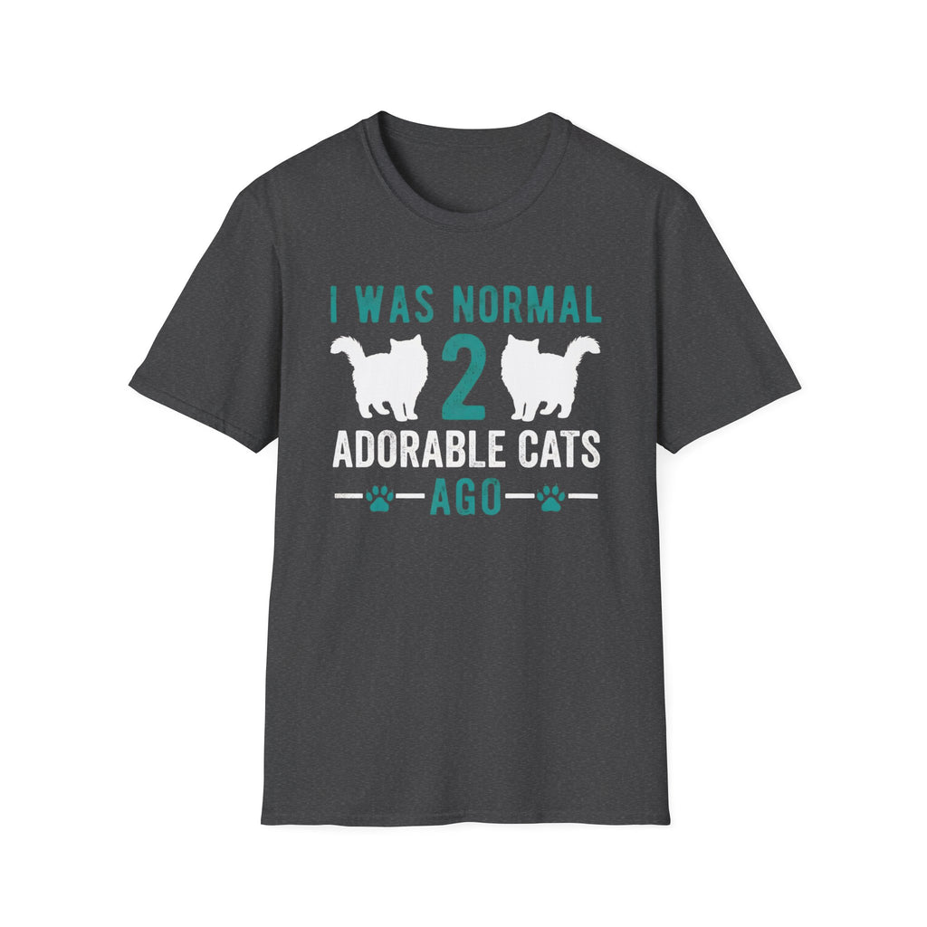 I Was Normal 2 Adorable Cats Ago T-Shirt