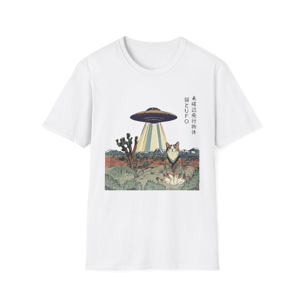 Cat in Kimono with UFO T-Shirt