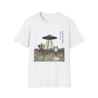 Cat in Kimono with UFO T-Shirt