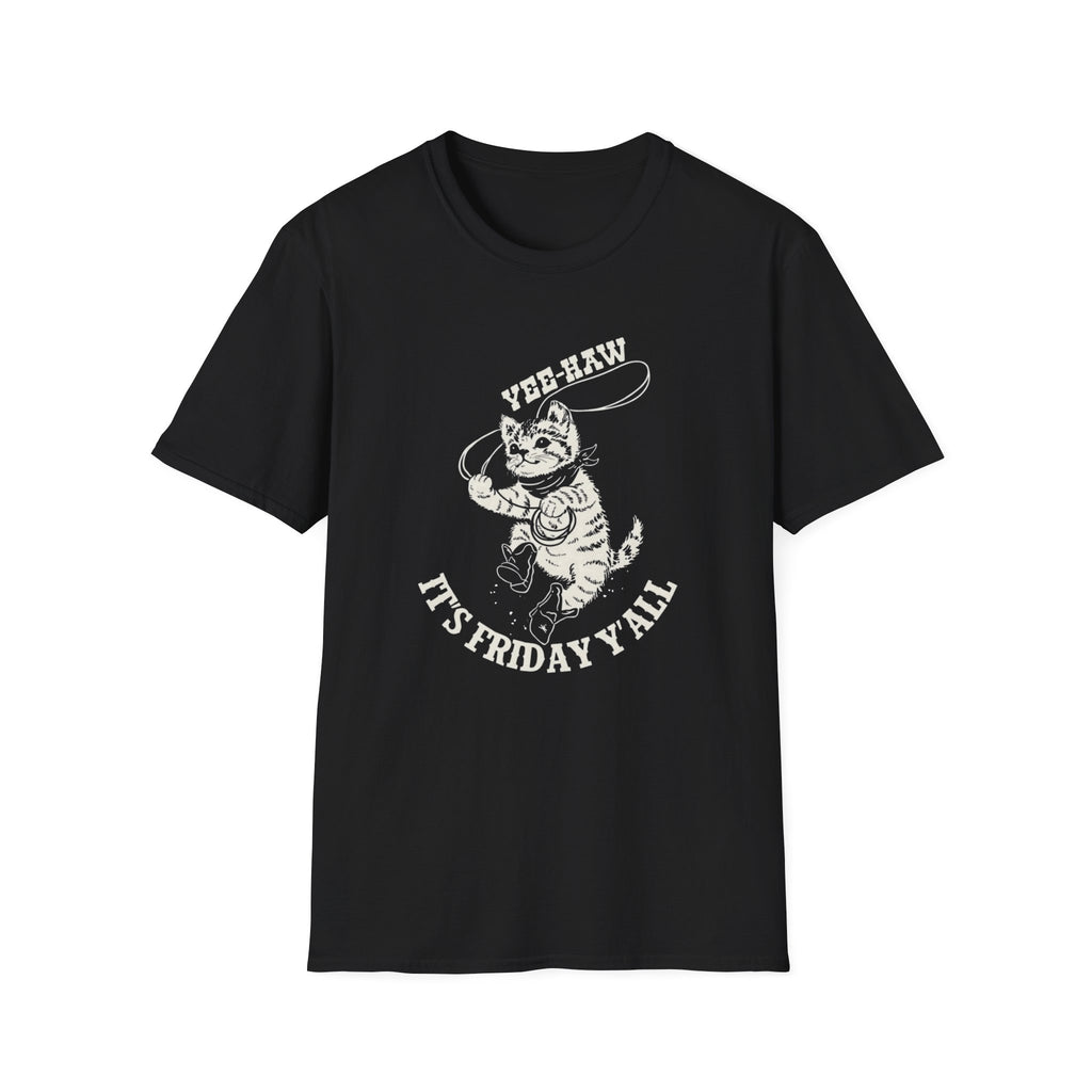 Yee-Haw It's Friday Y'all Off-White Design T-Shirt
