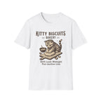Kitty Biscuits Bakery Purr-duction Line Design T-Shirt