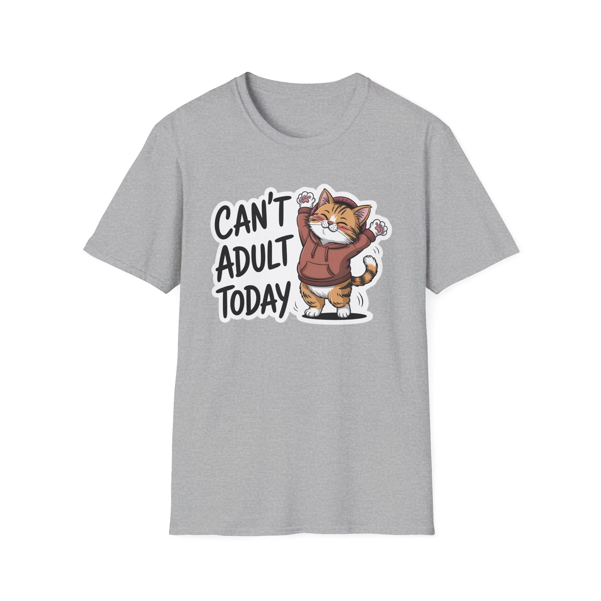 Can't Adult Today Cat T-Shirt