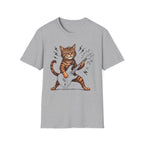 Rocker Cat Playing Guitar T-Shirt