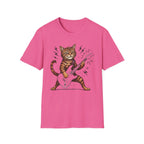 Rocker Cat Playing Guitar T-Shirt