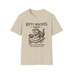 Kitty Biscuits Bakery Purr-duction Line Design T-Shirt