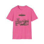 Surprised Kitty & UFO T-Shirt