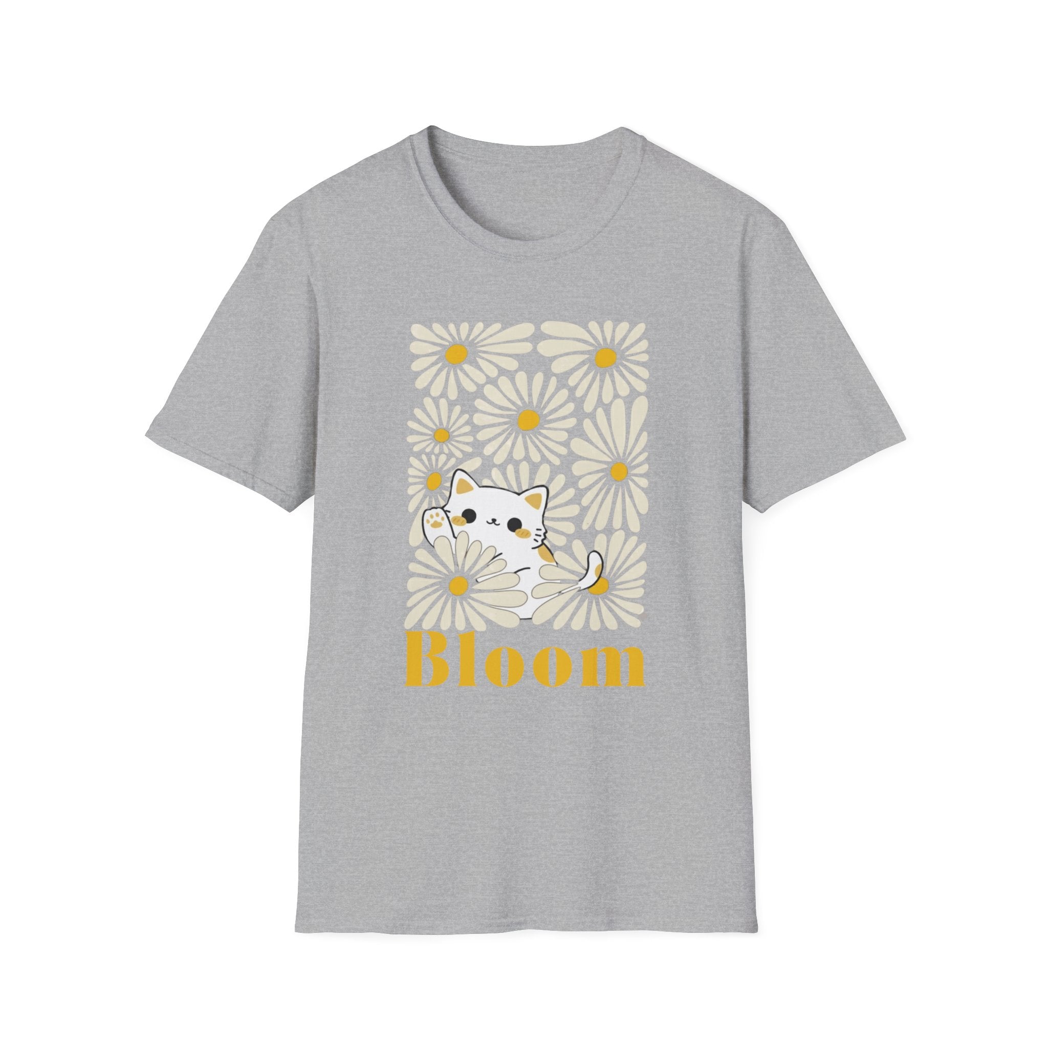 Bloom Cat and Flowers T-Shirt