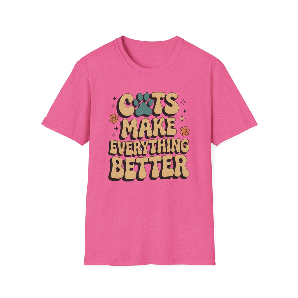 Cats Make Everything Better Retro T-Shirt