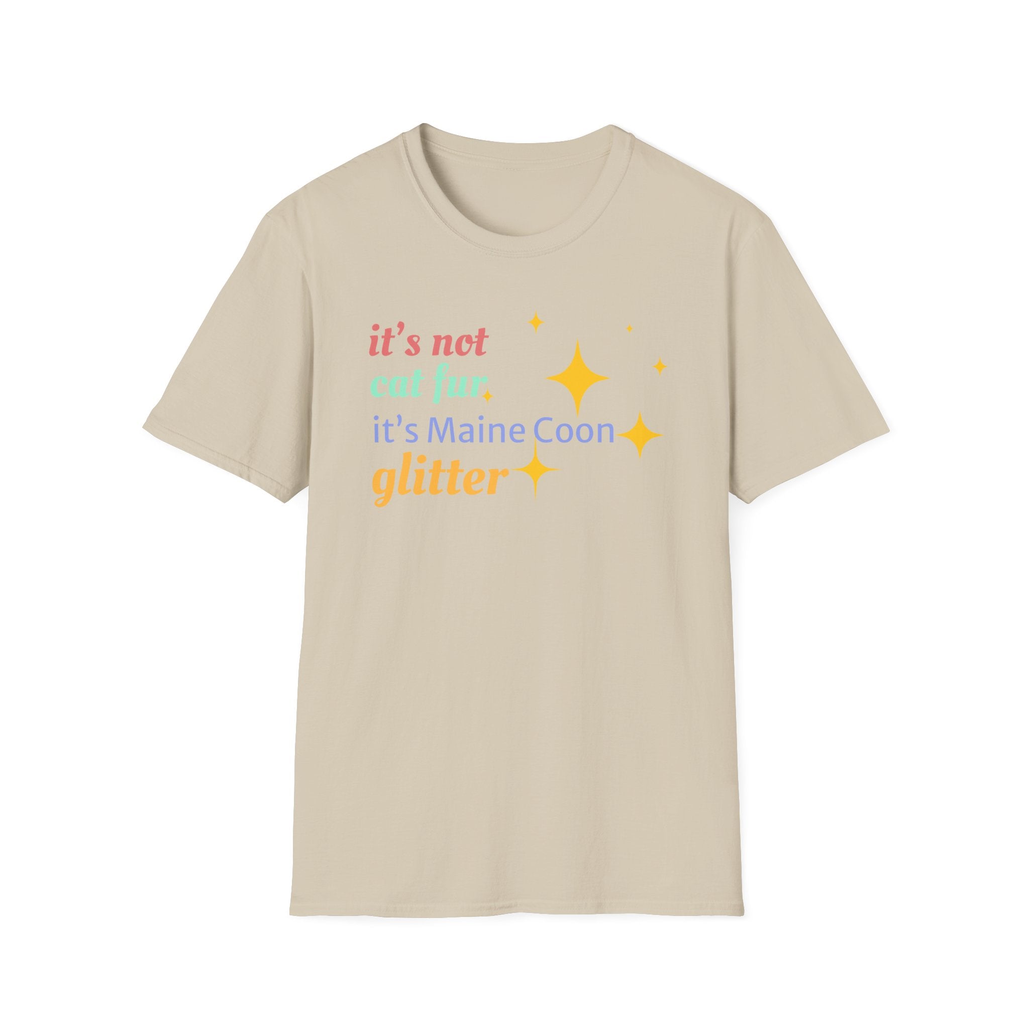 It's Not Cat Fur It's Maine Coon Glitter T-Shirt