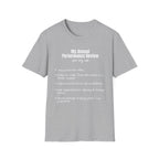 Annual Performance Review Per My Cat T-Shirt