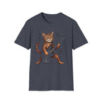 Rocker Cat Playing Guitar T-Shirt