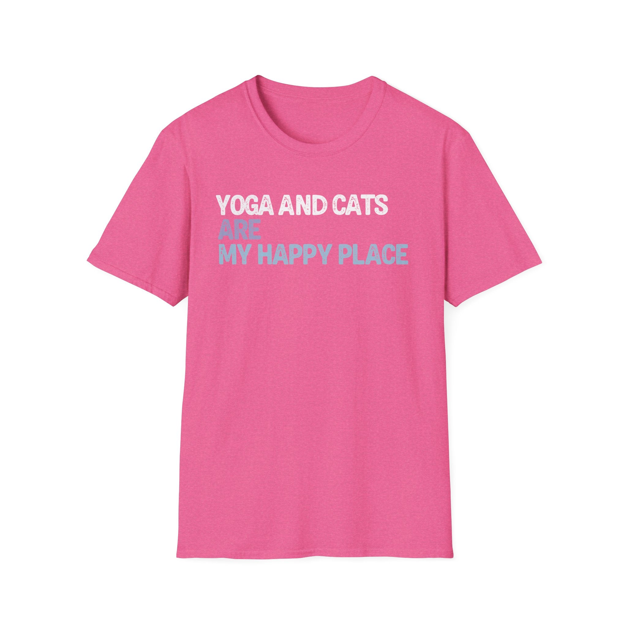 Yoga and Cats are My Happy Place T-Shirt