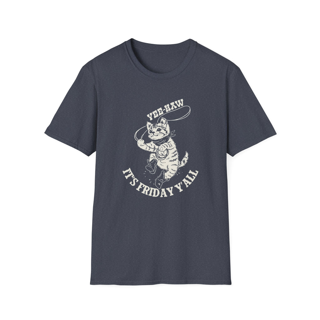 Yee-Haw It's Friday Y'all Off-White Design T-Shirt