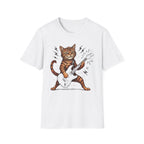 Rocker Cat Playing Guitar T-Shirt