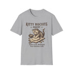 Kitty Biscuits Bakery Purr-duction Line Design T-Shirt