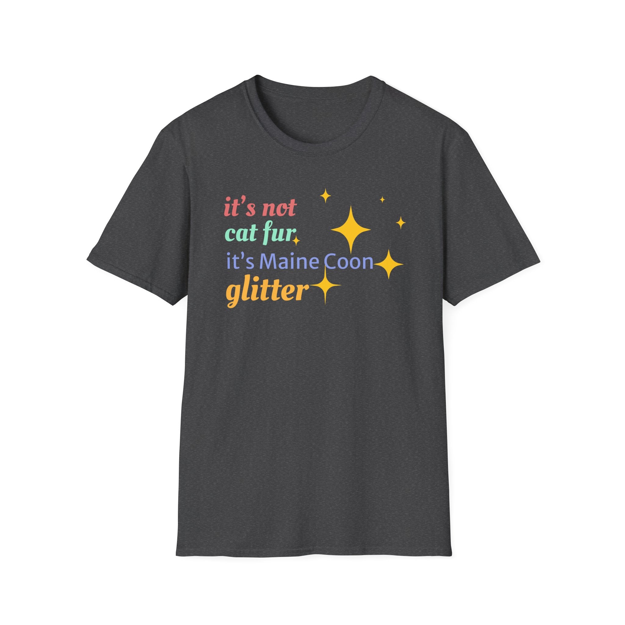 It's Not Cat Fur It's Maine Coon Glitter T-Shirt