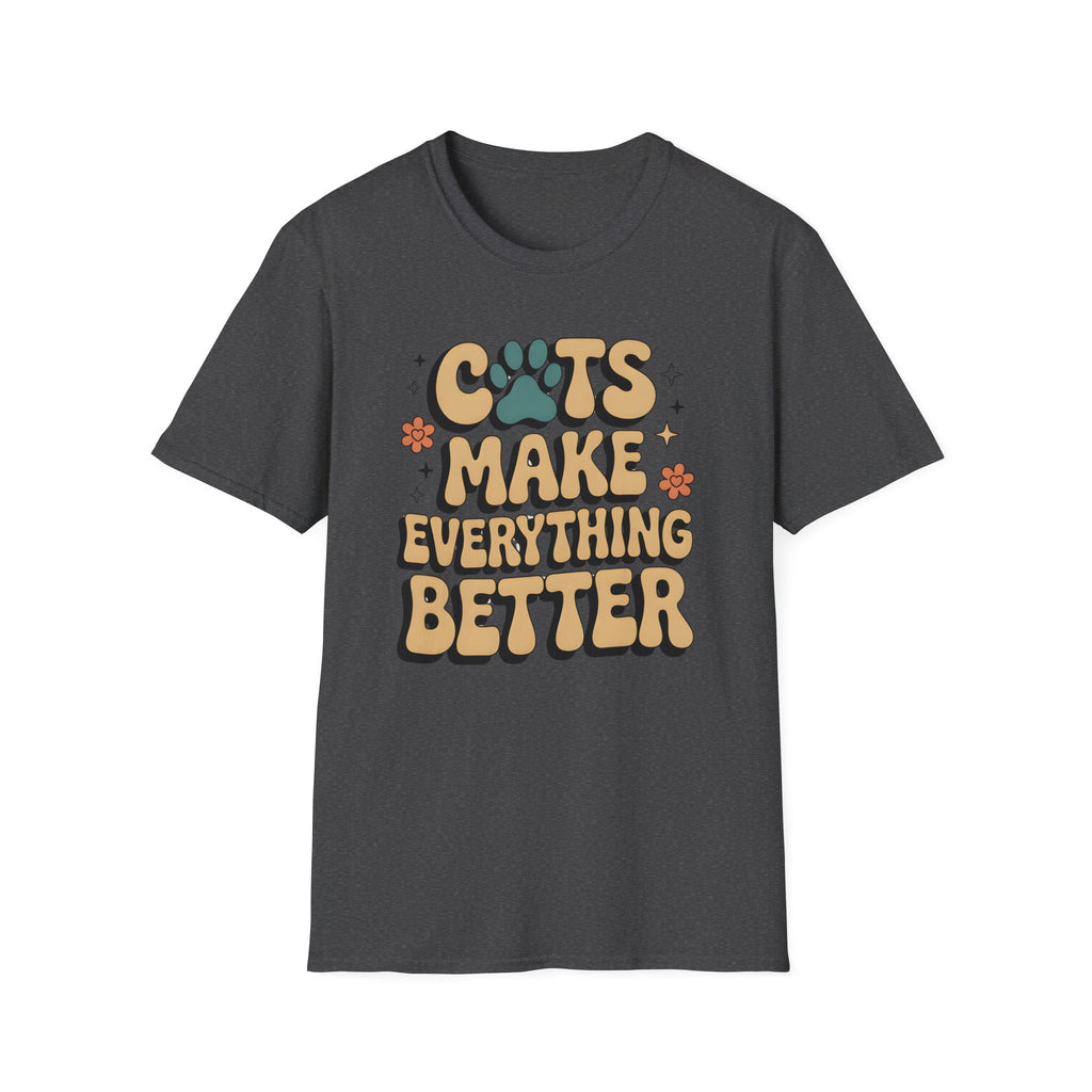 Cats Make Everything Better Retro T-Shirt