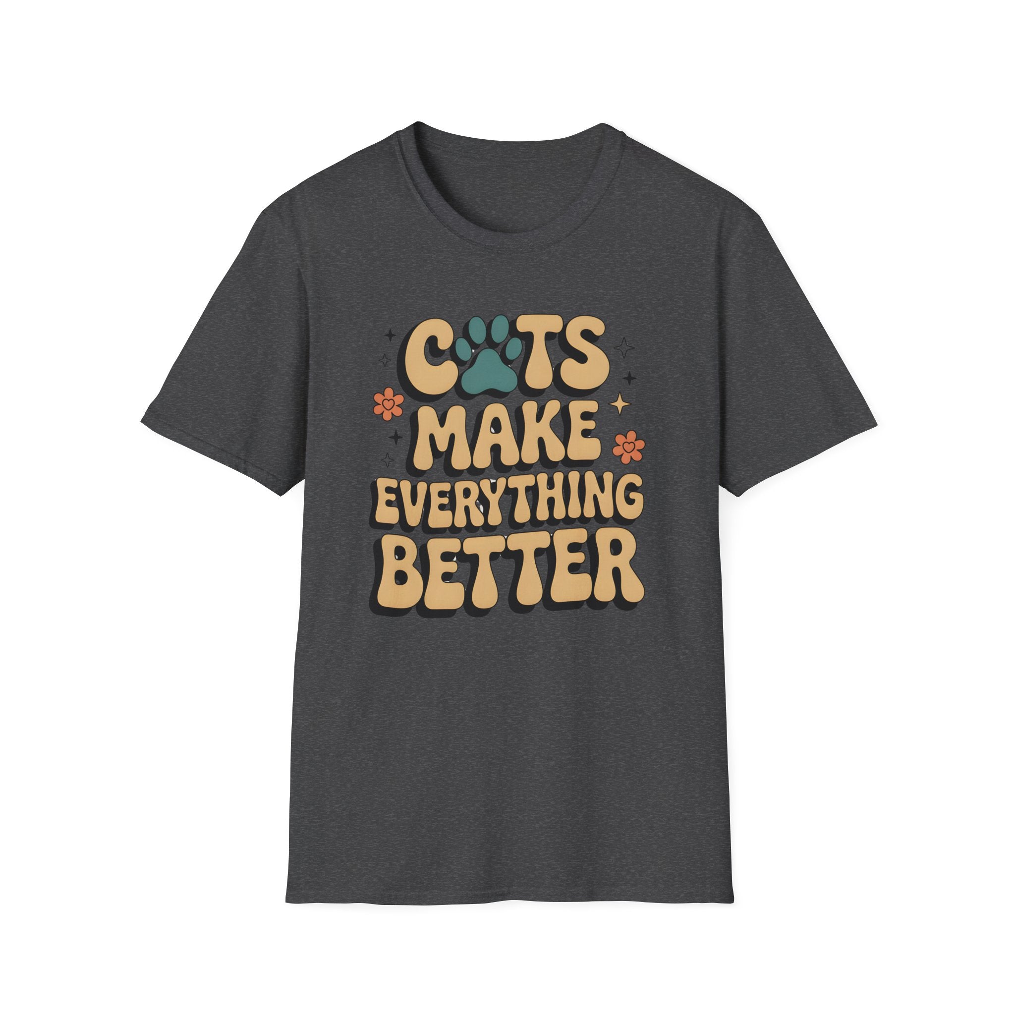 Cats Make Everything Better Retro T-Shirt
