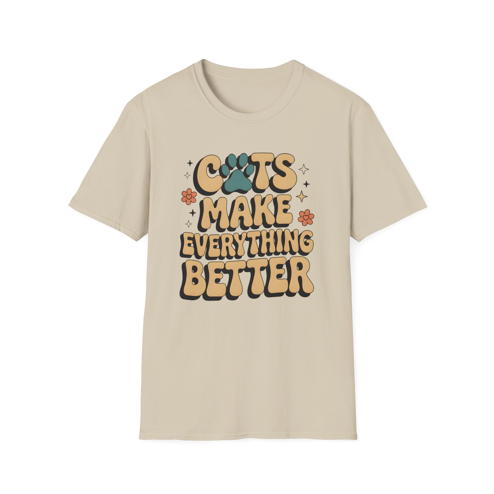Cats Make Everything Better Retro T-Shirt