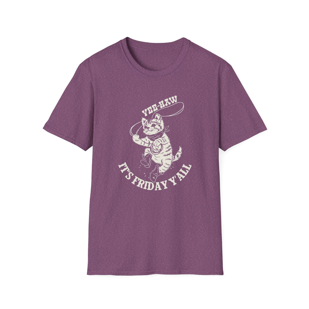 Yee-Haw It's Friday Y'all Off-White Design T-Shirt