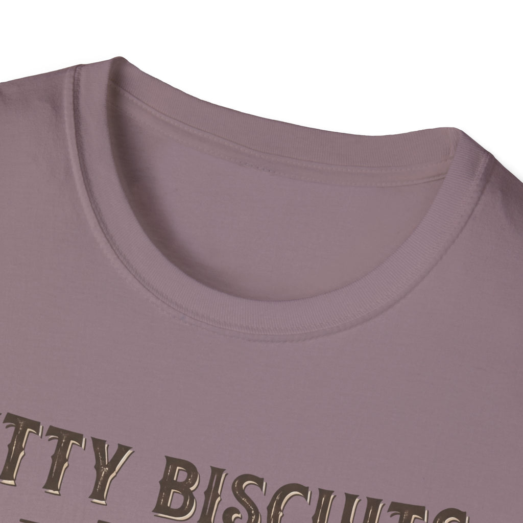 Kitty Biscuits Bakery Purr-duction Line Design T-Shirt