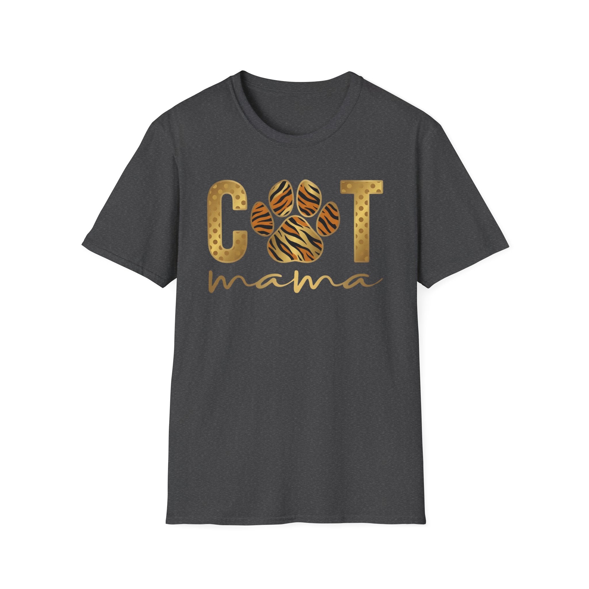 Cat Mama in gold T-Shirt