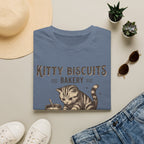 Kitty Biscuits Bakery Purr-duction Line Design T-Shirt