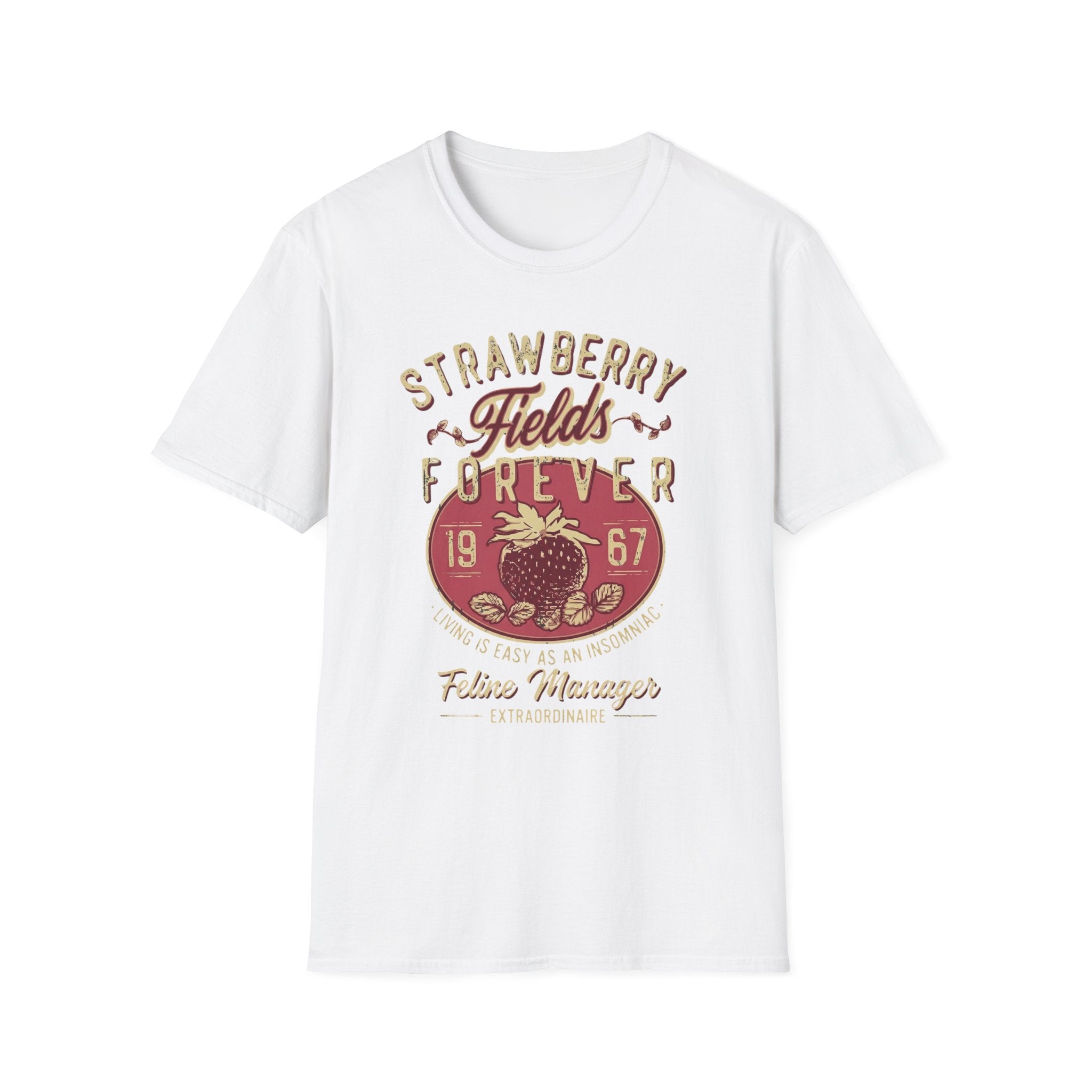Strawberry Fields Feline Manager T-Shirt
