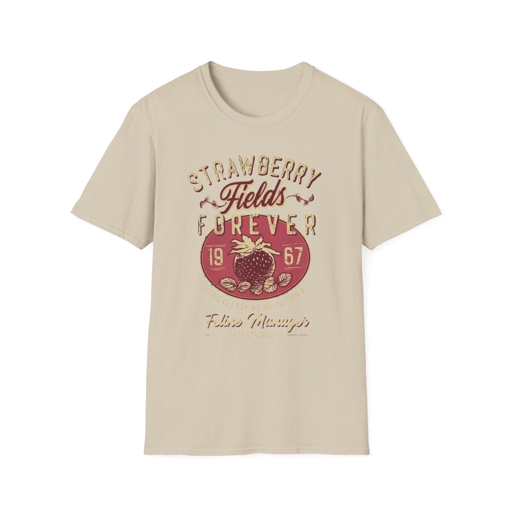 Strawberry Fields Feline Manager T-Shirt