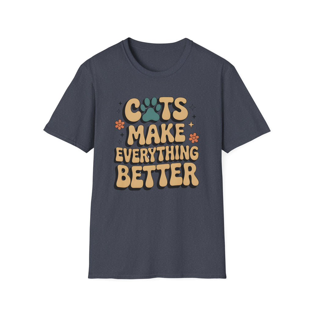 Cats Make Everything Better Retro T-Shirt