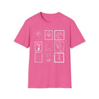 Cats & Plants Stamp Collage T-Shirt