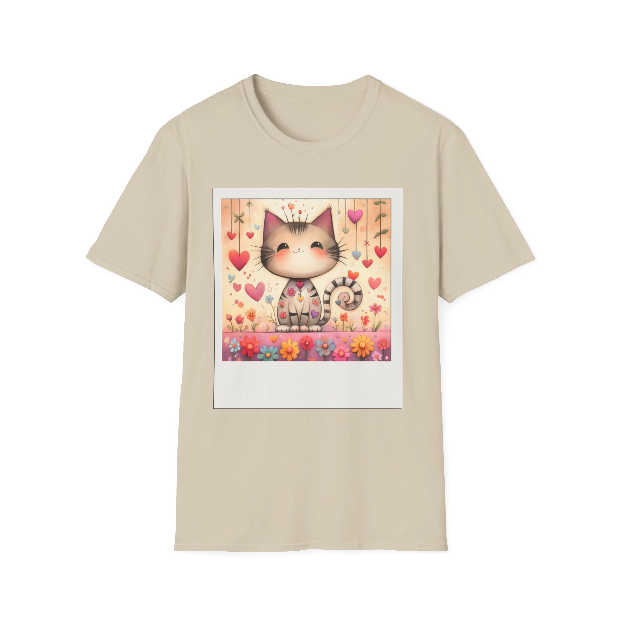 Smiling Cat Polaroid T-Shirt