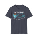 Motivated by Caffeine & Cat Naps T-Shirt