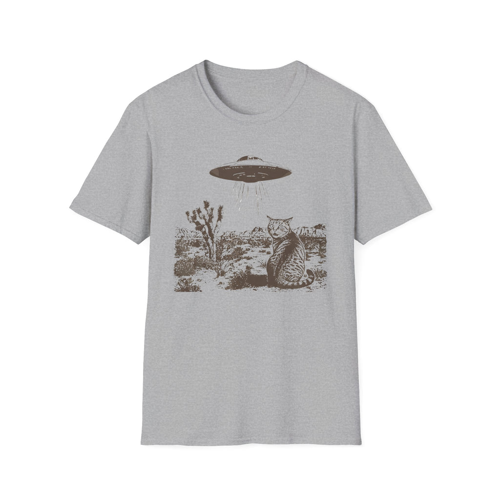 Surprised Kitty & UFO T-Shirt